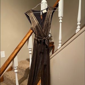 Black and gold Anthropologie jumpsuit!